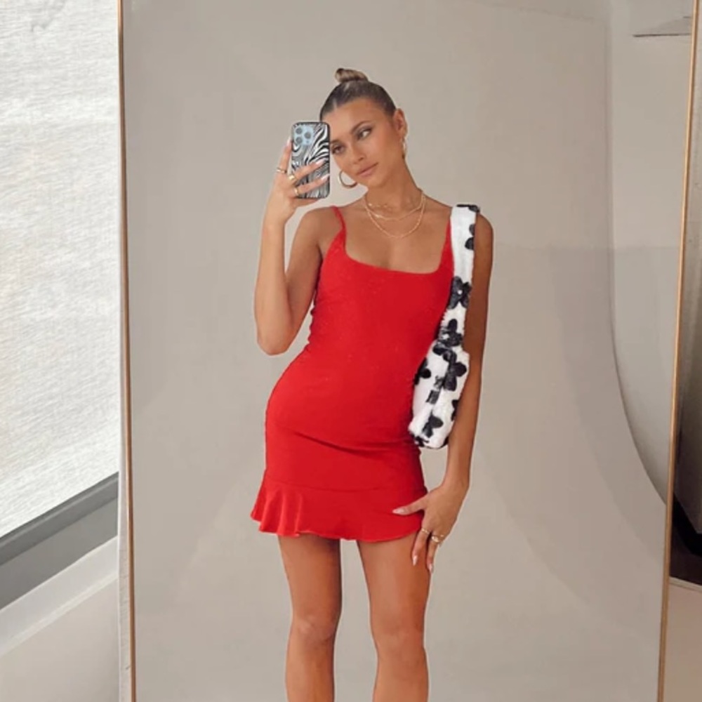 Kiribati Mini Dress Red